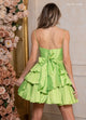 Rachel Allan 40507 Short Sleeveless A-line Tiered Dress