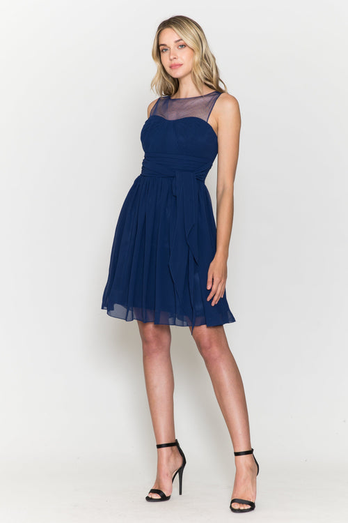 Poly USA Navy Short Cocktail Dresses