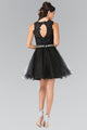 Short Sleeveless Lace Bodice Dress by Elizabeth K GS2375 - Short Cocktail Dresses
