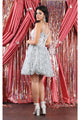 Short Spaghetti Strap Sequin Dress