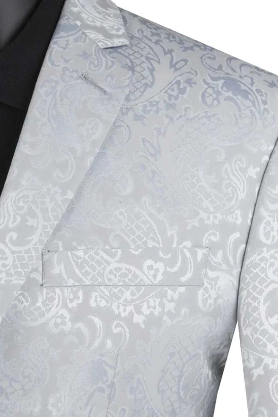 Silver Grey Groomsmen Suit for Men & Boys - Perfect for Weddings + Free Tie - Suits