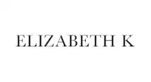 Simple black text displaying ’ELIZABETH K’ in a serif font.