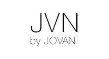 Simple black text logo displaying ’JVN by JOVANI’ in a minimalist font style.