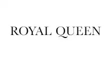 Simple black text reading ’ROYAL QUEEN’ in an elegant serif font.