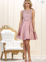 Simple & Classy Short Bridesmaids Dress