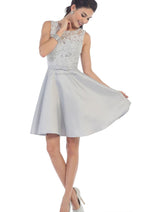 Simple & Classy Short Bridesmaids Dress