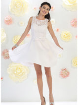 Simple & Classy Short Bridesmaids Dress