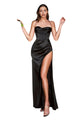 Simple Cowl Bridesmaids Dress 2025 Elegant Sleeveless Gown - BLACK / 2 - Dress