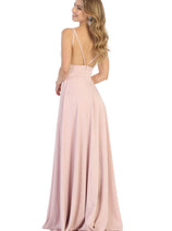 Simple Long Prom Gown And Plus Size