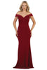 Simple Prom Designer Gown - Burgundy / 6