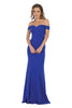 Simple Prom Designer Gown - Royal Blue / 6