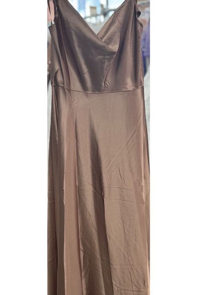 Simple Prom Dress & Plus Size - MOCHA / 2 - Dress