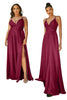 Sleeveless A-Line Bridesmaids Evening Gown 2025 Elegant Formal Dress - BURGUNDY / 4 - Dress