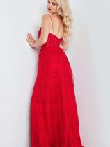 Sleeveless A-line Layered Slit Gown by Jovani 38431
