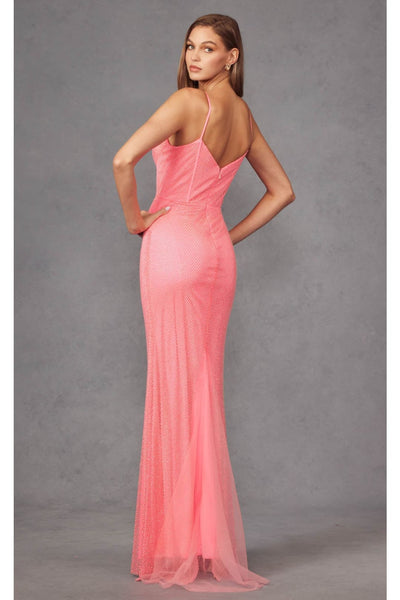 Sleeveless Beaded Net Mesh Mermaid Gown by Juliet JT2470S - Dress