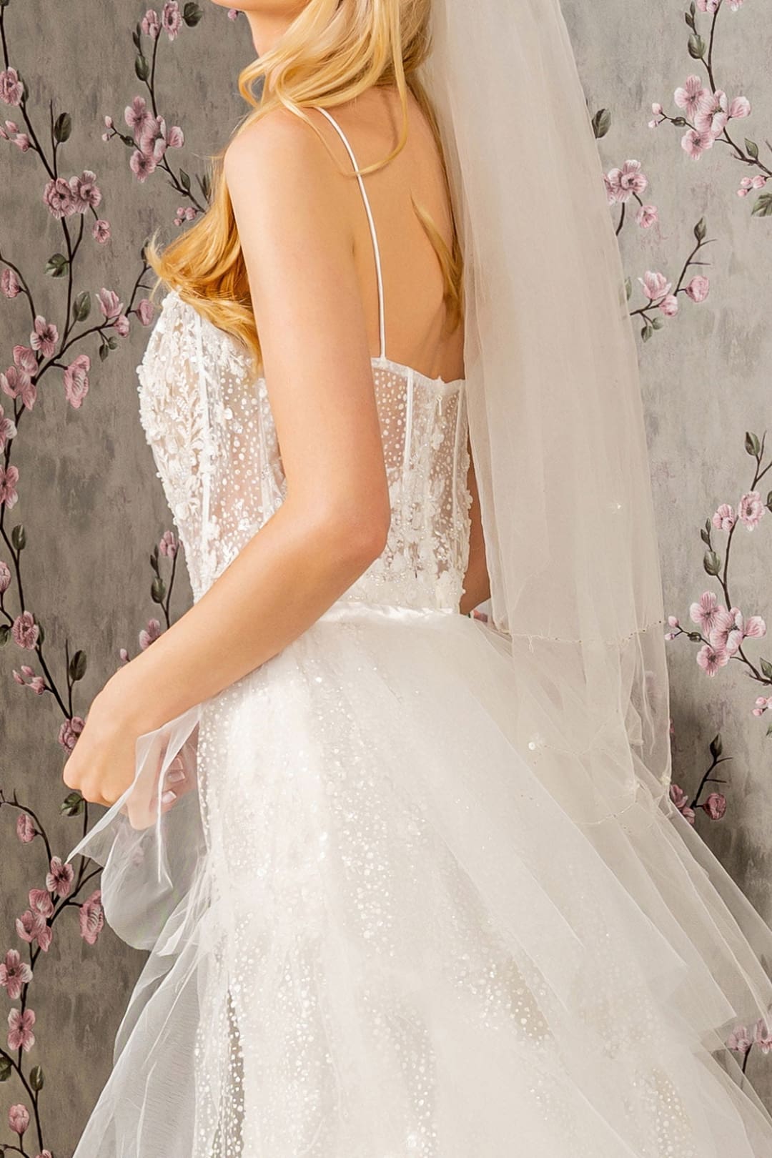 Sleeveless Corset Overskirt Bridal Gown by GLS Gloria GL3425 - Long Formal Dresses