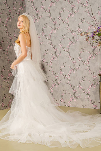 Sleeveless Corset Overskirt Bridal Gown by GLS Gloria GL3425 - Long Formal Dresses