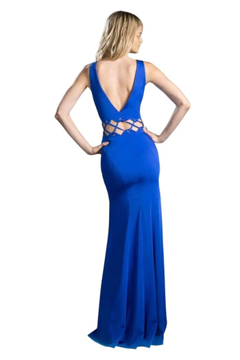 Sleeveless Cutout Long Gown 2025 Twist Elegant Dress - Prom