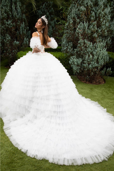Sleeveless Ruffled Ball Gown by GLS Gloria GL3610 - Quinceanera Dresses