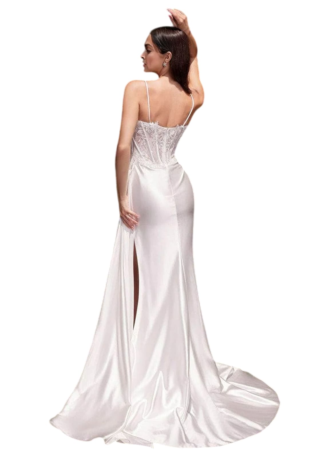 Sleeveless Satin Bridal Dress 2025 Elegant Wedding Gown - Prom