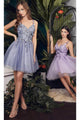 Ladivine 9245 - Glitter A-Line Cocktail Gown - Prom