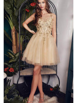 Sorority Formal Dress For Rush By Ladivine 9245 Short Outfit
