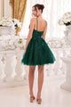 Ladivine 9245 - Glitter A-Line Cocktail Gown - Prom