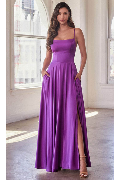 Ladivine B8402 - Spaghetti Strap Prom Gown - Prom