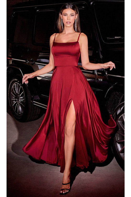 Ladivine B8402 - Spaghetti Strap Prom Gown - Prom
