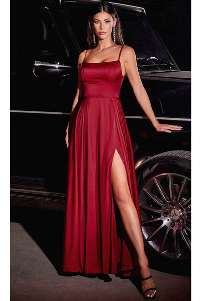 Ladivine B8402 - Spaghetti Strap Prom Gown - Prom