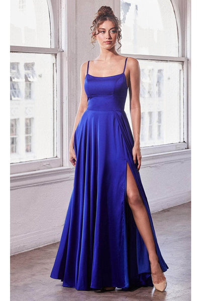 Ladivine B8402 - Spaghetti Strap Prom Gown - Prom