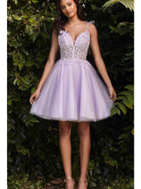 Sorority Formal Dress For Rush By Ladivine CD0188 Short Outfit