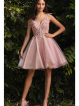 Sorority Formal Dress For Rush By Ladivine CD0188 Short Outfit