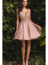 Sorority Formal Dress For Rush By Ladivine CD0189 Short Outfit