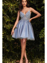 Sorority Formal Dress For Rush By Ladivine CD0189 Short Outfit