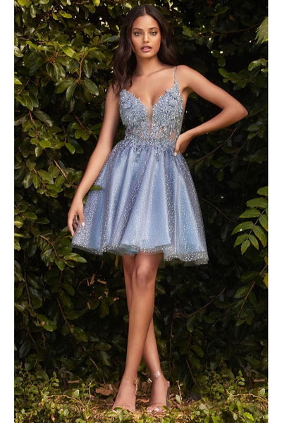 Ladivine CD0189 - V-Neck Cocktail Prom Dress - Prom