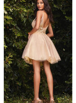Sorority Formal Dress For Rush By Ladivine CD0189 Short Outfit