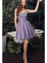 Sorority Formal Dress For Rush By Ladivine CD0212 Short Outfit