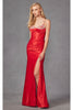 Spaghetti Strap Ruched Prom Gown by Juliet JT2434A - Dress