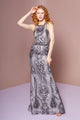 Special Occasion Embellished Dress - SILVER / XS