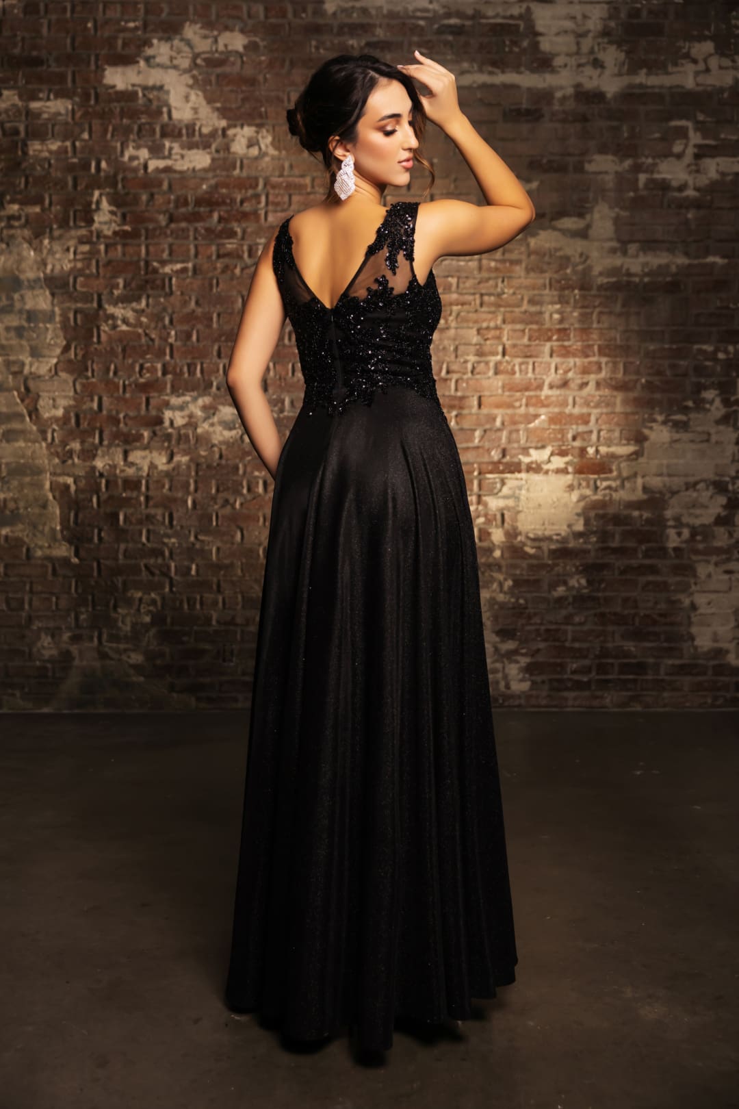 Special Occasion Dress High Split Plunging V-Neck By May Queen MQ2137 - Dress
