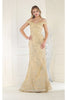 Special Occasion Dresses For Plus Size - CHAMPAGNE / 4 - Dress