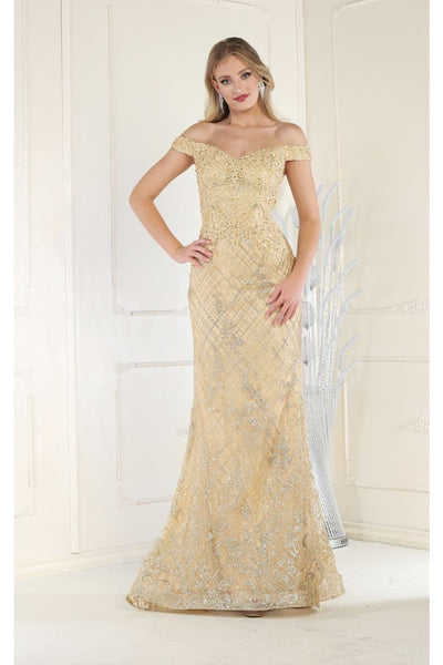 Special Occasion Dresses For Plus Size - CHAMPAGNE / 4 - Dress