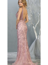 Special Occasion Embroidered Formal Gown