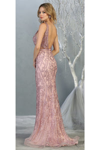 Special Occasion Embroidered Formal Gown
