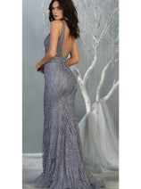 Special Occasion Embroidered Formal Gown
