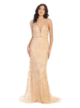 Special Occasion Embroidered Formal Gown
