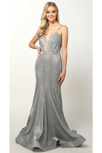 Special Occasion Formal Dress - SILVER / XS