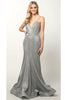 Special Occasion Formal Dress - SILVER / XS
