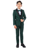 Boys Tuxedos in Color Green Toddler Suit for Kids Set by Stacy Adams Designer